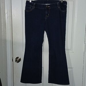 Maternity Dark Blue Flare Jeans